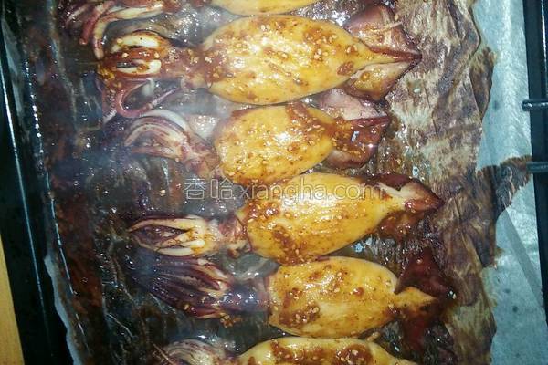 烤鱿鱼须烤箱,烤箱小乌贼