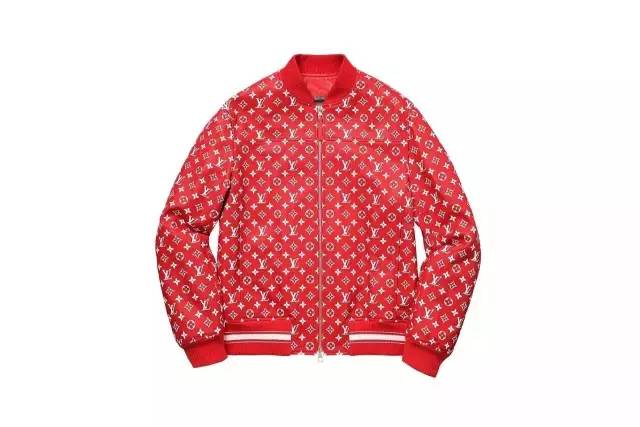supremexlv联名外套,supreme和lv联名的红色卫衣