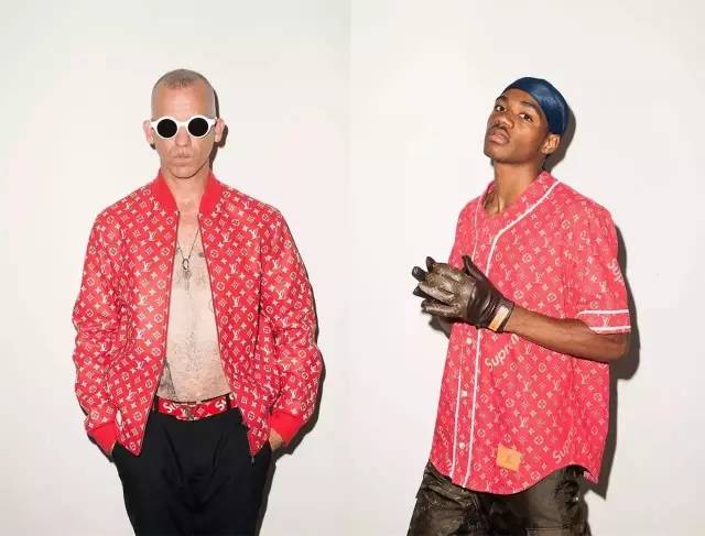 supremexlv联名外套,supreme和lv联名的红色卫衣