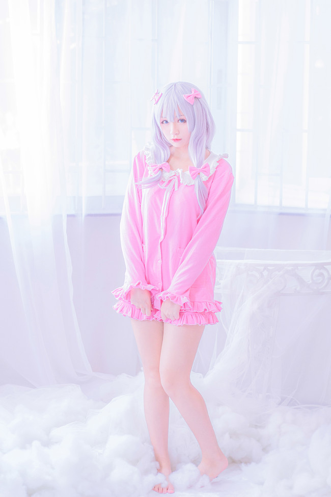 cos二次元少女漫画,双马尾动漫少女cos可爱