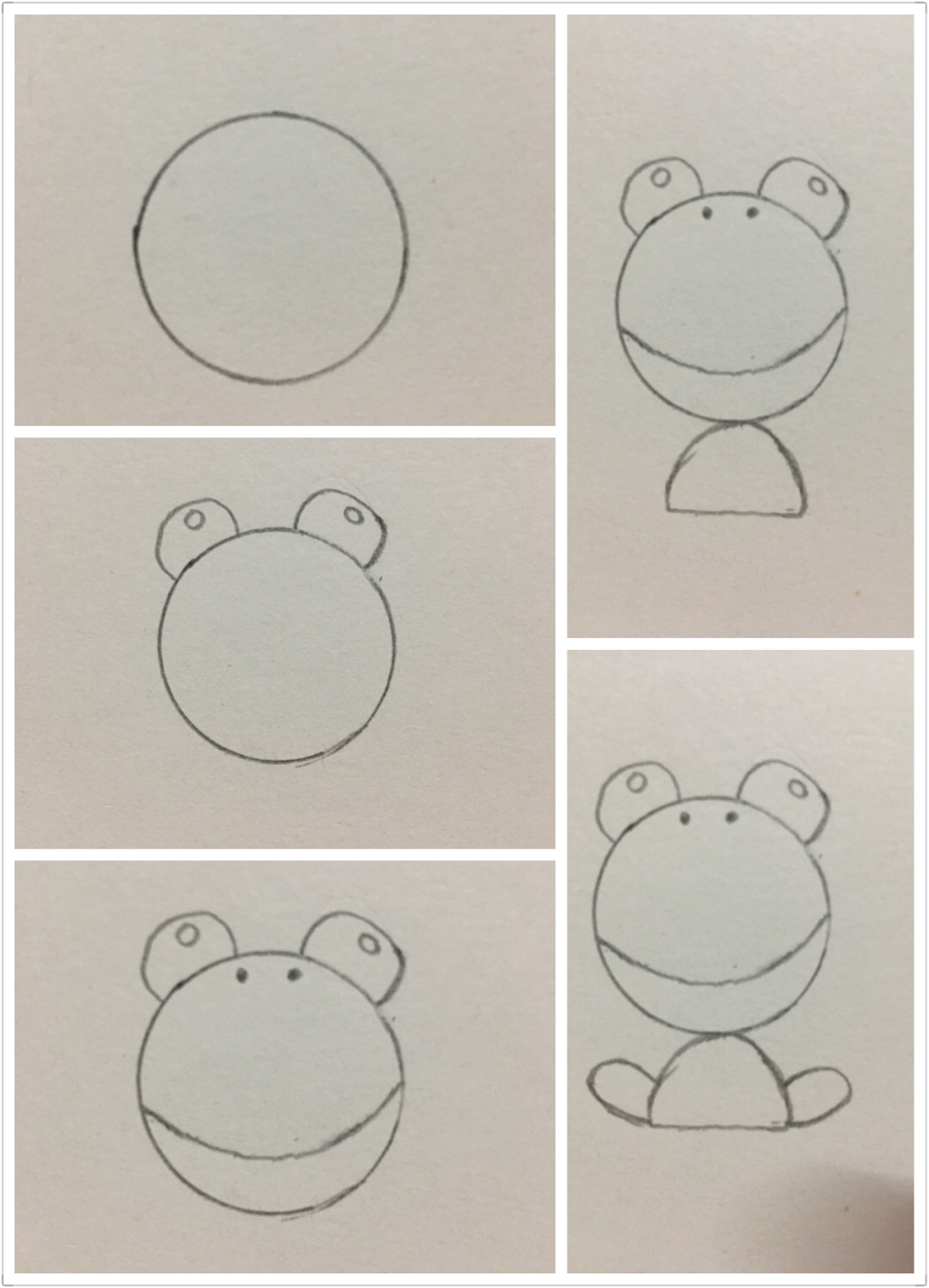 硬币画小羊简笔画,硬币画动物简笔画