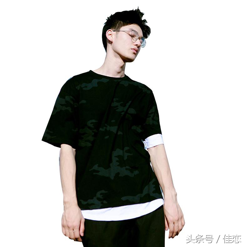 假两件长款上衣如何搭配裤子,假两件紧身上衣蓝色怎么搭配