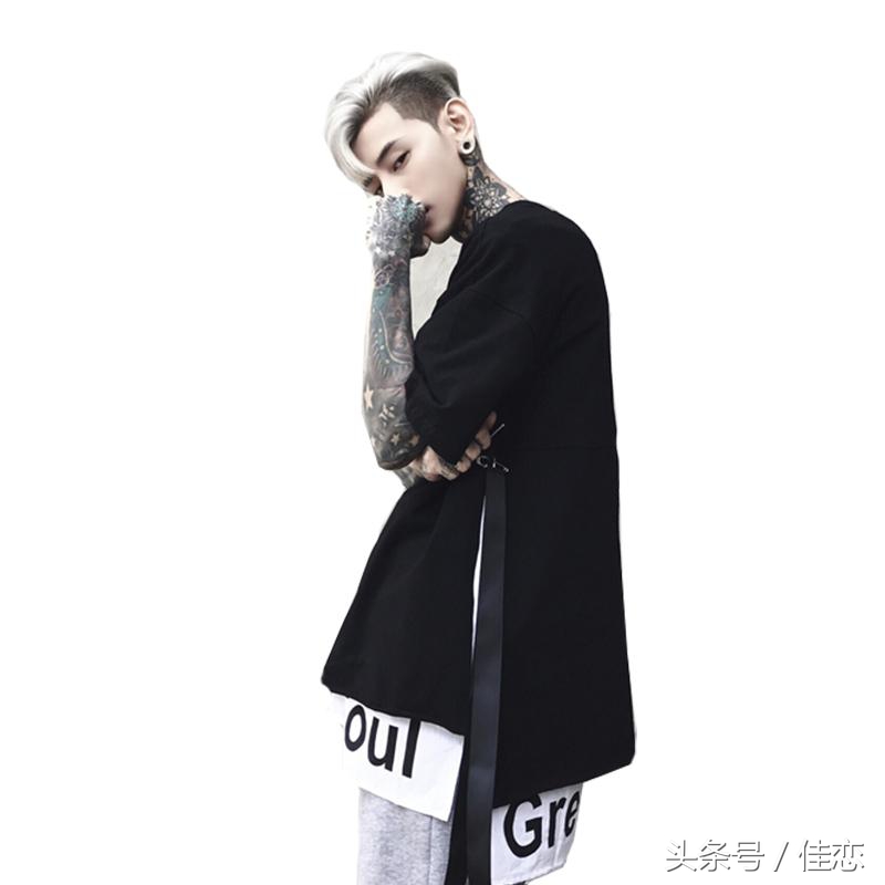 假两件长款上衣如何搭配裤子,假两件紧身上衣蓝色怎么搭配