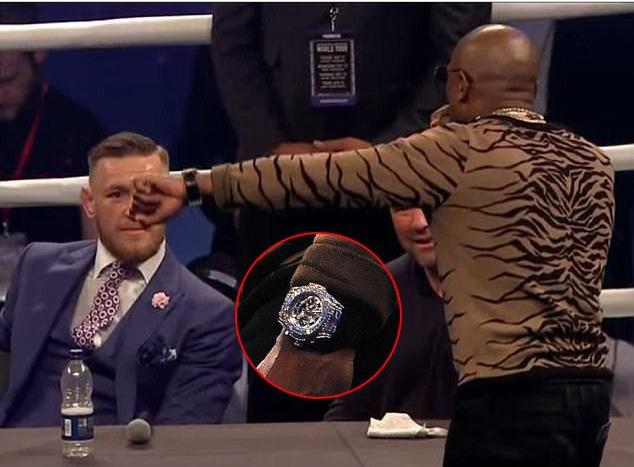 一块表价值950万人民币，“表哥”梅威瑟用它来羞辱嘴炮，并说代表美国人而战