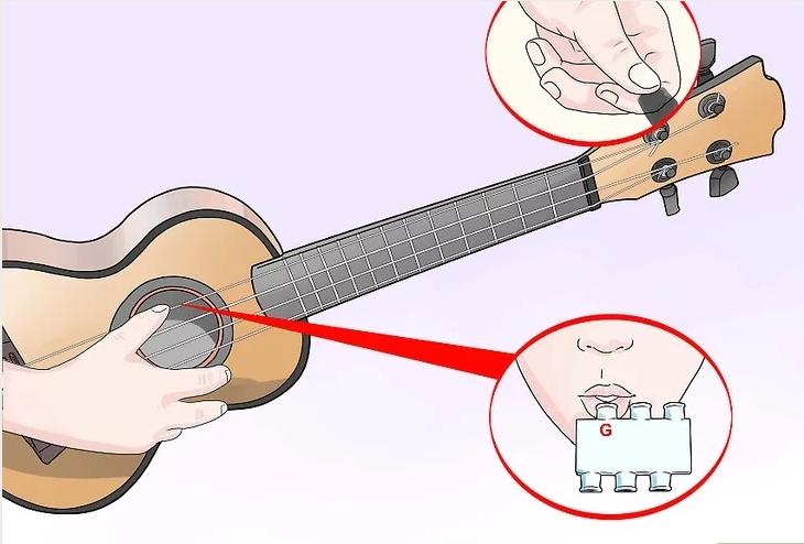 吉他尤克里里贝斯小提琴怎么调音,一弦吉他调音怎么调
