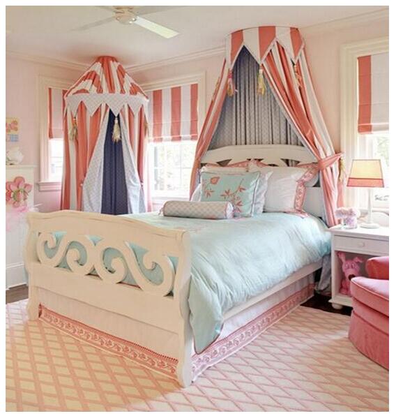 公主风卧室收纳柜,公主房衣柜颜色搭配简约