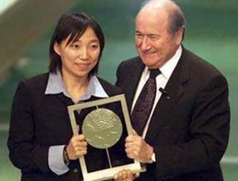 世界足球小姐孙雯简历,世界女子足球孙雯