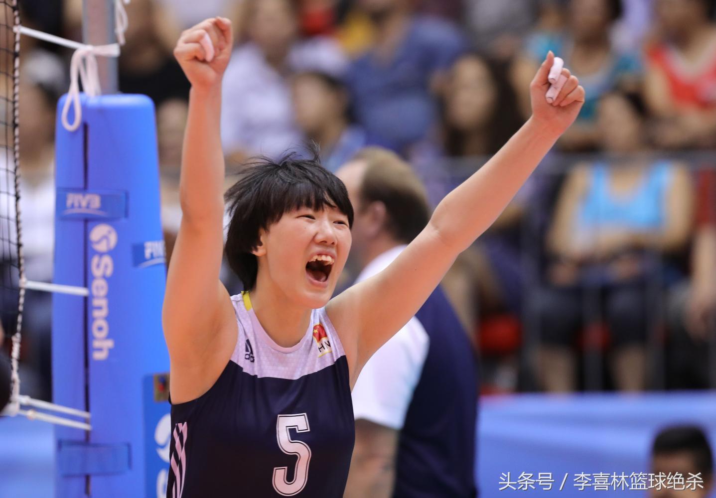 女排主力队员朱婷,19岁女排天才新星