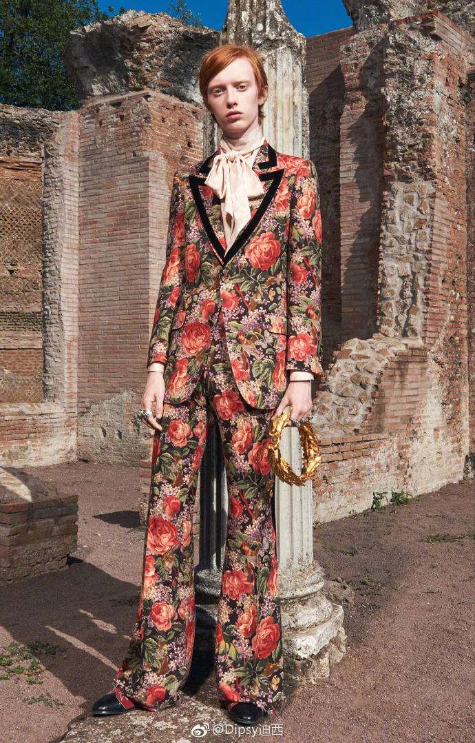 gucci2018早秋男图片,gucci2018春夏文艺复兴