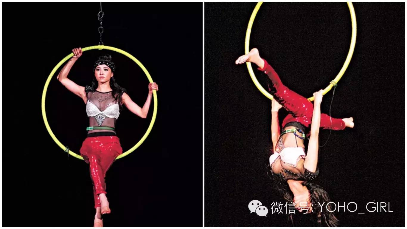 不让Jolin独占半空的倒吊美！|空中呼拉圈