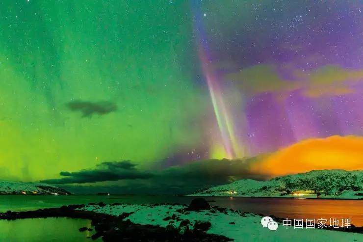 极光和星空相遇,极光和喜欢的人一起看最浪漫