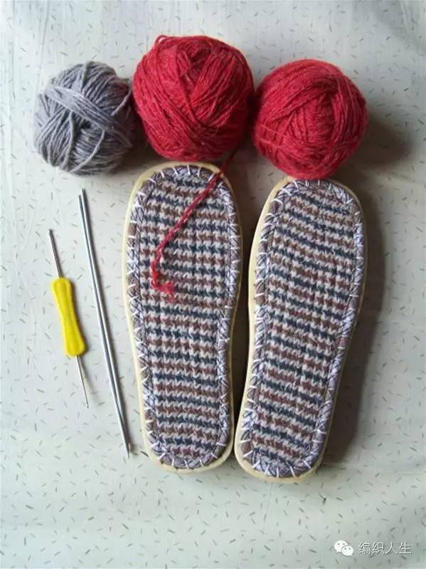 毛线拖鞋的鞋面用棒针怎么起针,毛线棒针拖鞋编织教程全过程