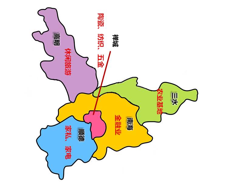 佛山旅游地图手绘,佛山地图全图放大100倍