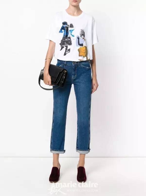 有了大幂幂的基础款女神示范，我把海量白底印花美T穿了个遍