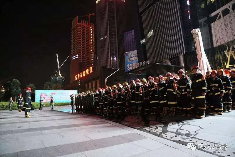 广东大型城市消防灭火救援演练,消防演练拍摄