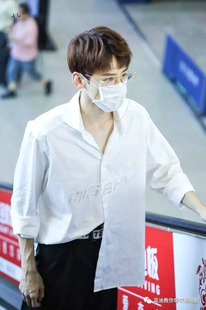 男明星白敬亭扮女装,男明星冬季穿搭白敬亭