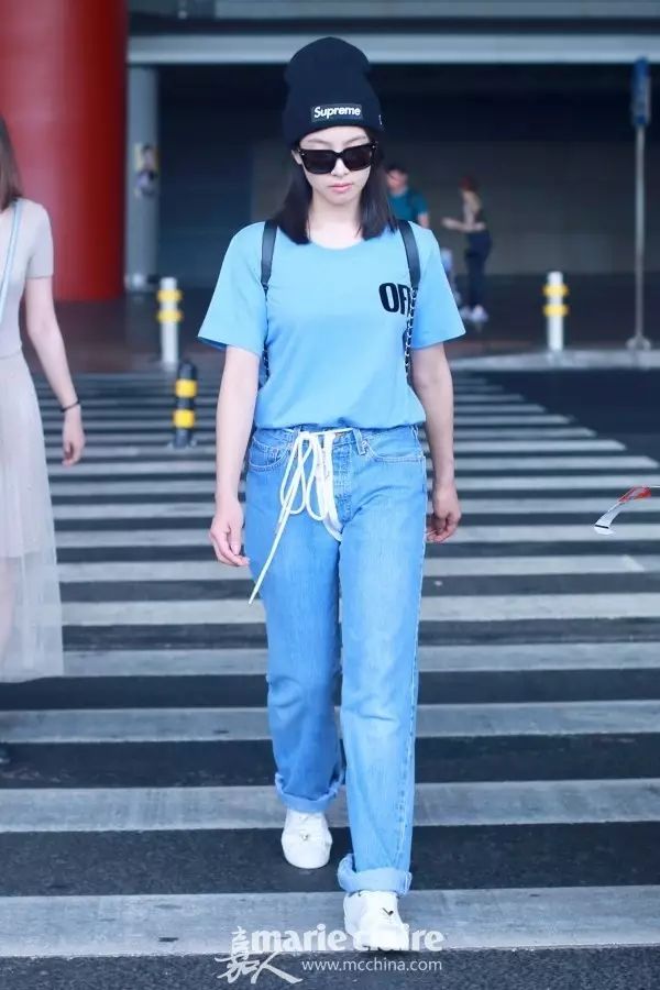 杨幂同款小丑长t恤,杨幂同款t恤阿迪达斯