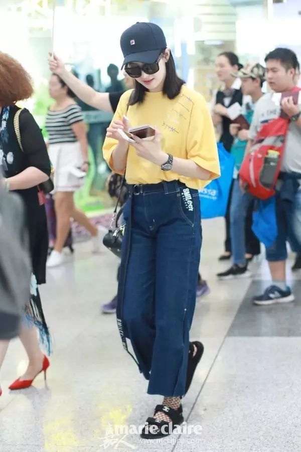 杨幂同款小丑长t恤,杨幂同款t恤阿迪达斯