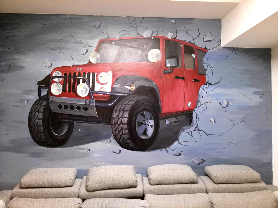 墙绘是怎么画的,墙绘真的好吗