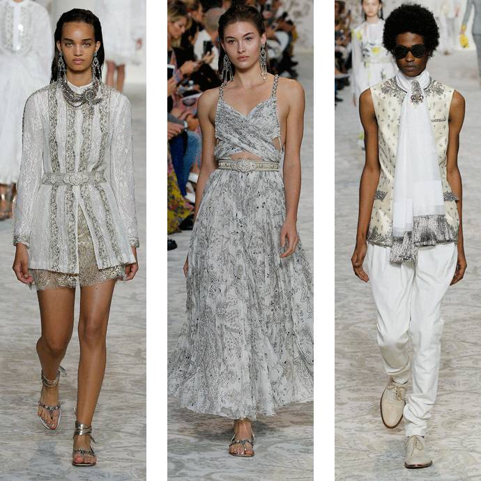 热巴米兰献T台首秀，华丽变身西西里公主｜时装周