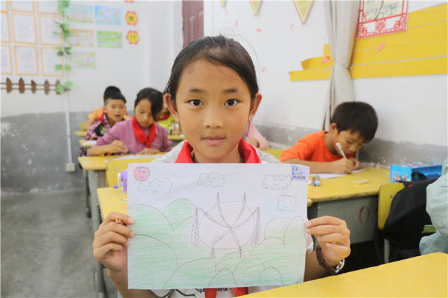 小学生天眼望远镜绘画作品,天眼简笔绘画小学生