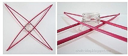 diy手工小灯罩,废物利用制作灯泡罩