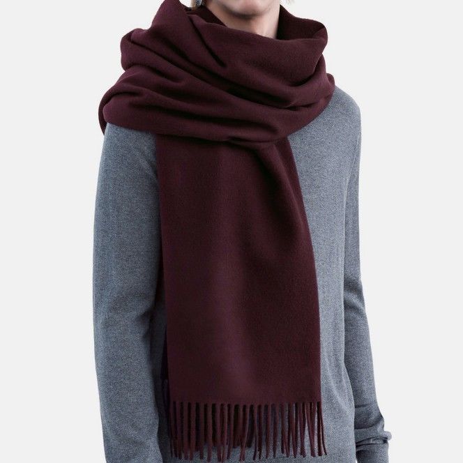 秋冬纯色保暖围巾女,秋冬保暖围巾