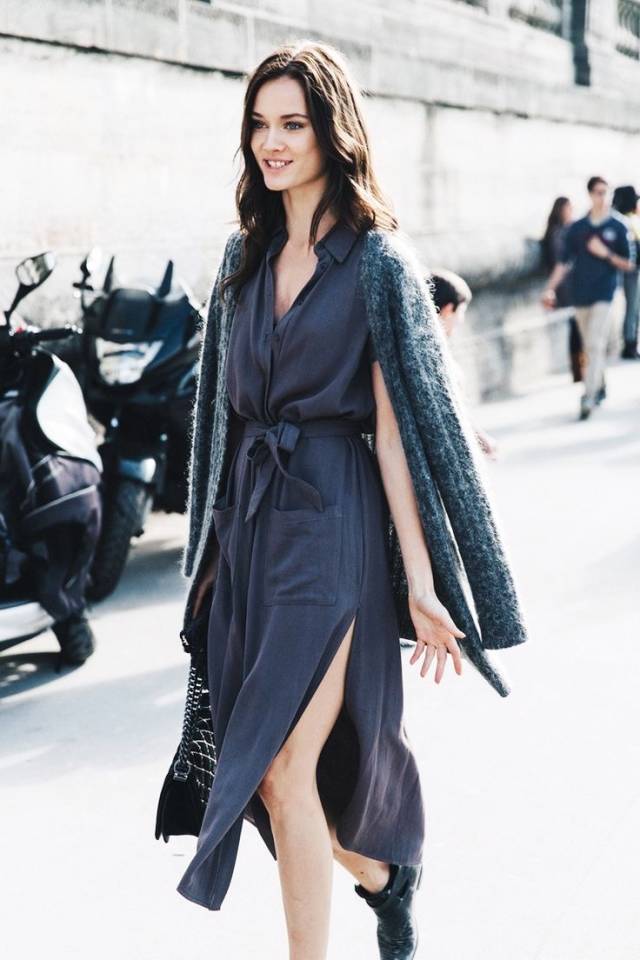 咖色毛衣搭配什么颜色外套最佳,开衫毛衣外套时髦洋气怎么搭配