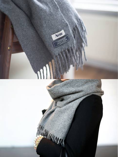acne围巾同款,acne羊绒围巾的搭配