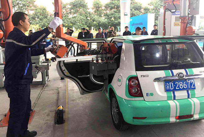 重庆电动新能源汽车共享租车,新能源车共享换电站