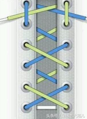 高帮足球鞋鞋带系法,正确的足球鞋带怎么系
