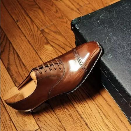 男士时尚商务牛津鞋,商务时尚一脚蹬皮鞋