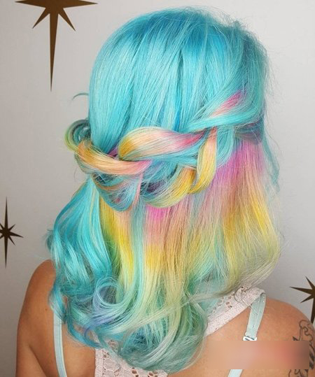 适合编头发的简单编发,自己编刘海辫子发型教程