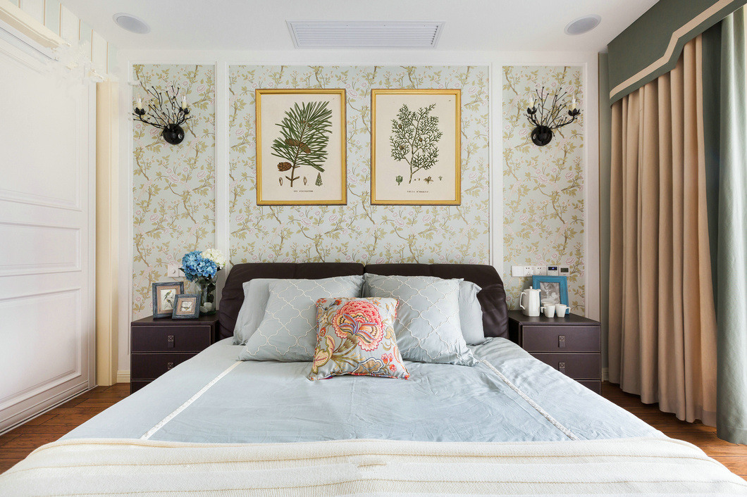 128平米美式风全是设计细节,美式风格小户型三室两厅