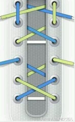 高帮足球鞋鞋带系法,正确的足球鞋带怎么系
