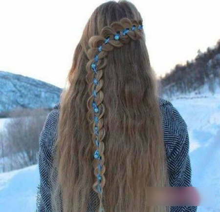 适合编头发的简单编发,自己编刘海辫子发型教程