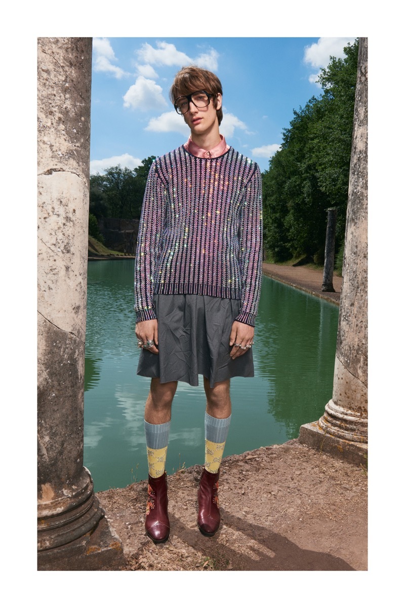 guccimarmont系列,gucci2018秋冬男装发布会