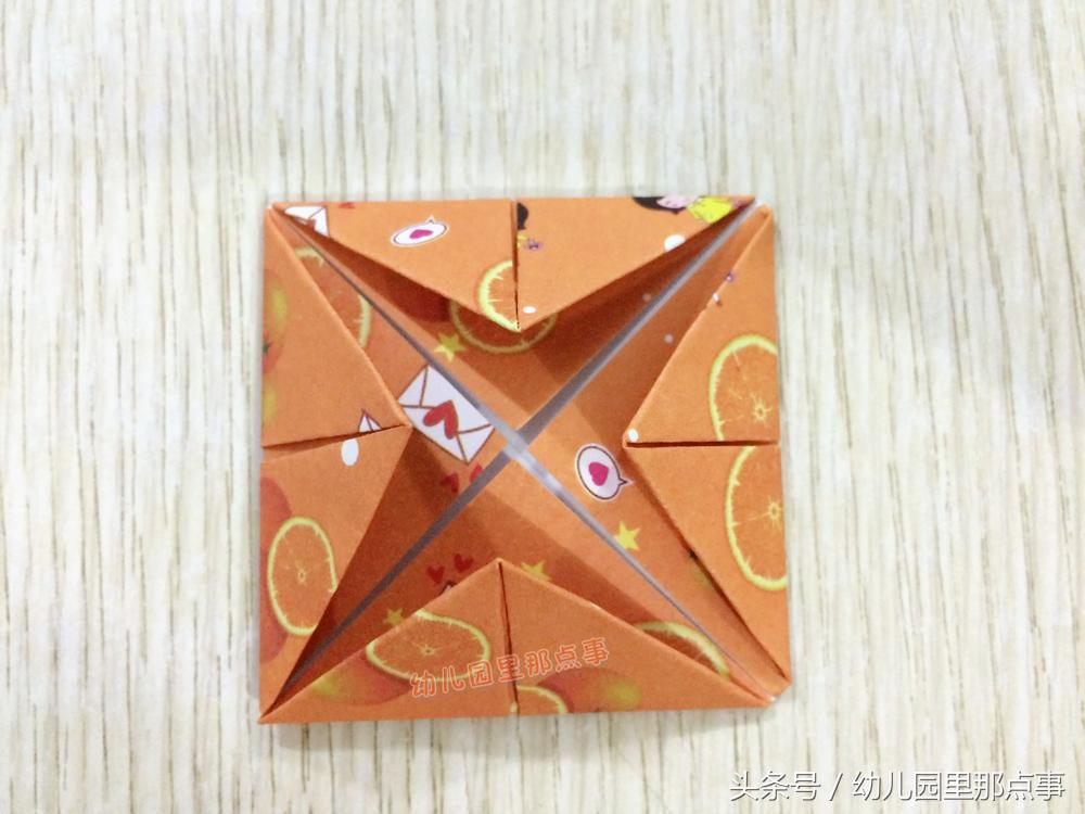 制作剪纸红灯笼的折纸步骤,亲子手工折纸灯笼