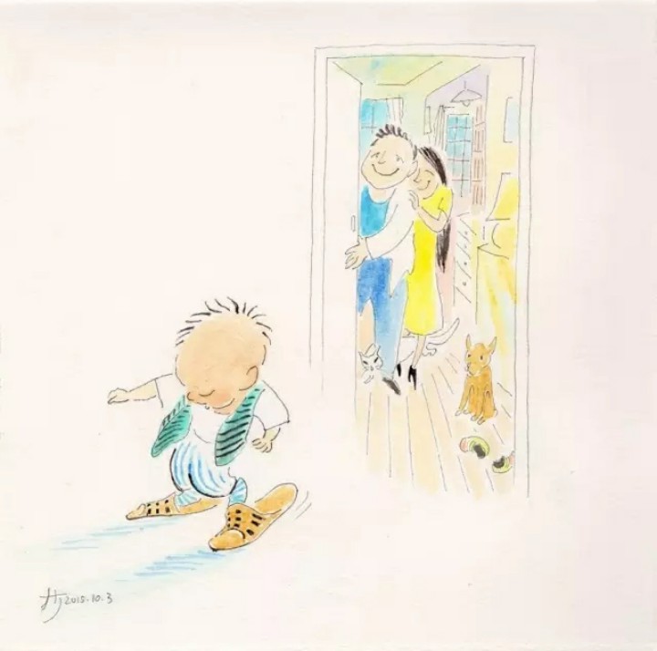 孩子有一个特别优秀的爸爸,每个孩子都应该有爸爸妈妈的陪伴