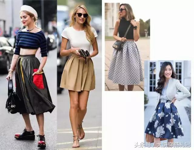 不同颜色百褶裙穿搭春天,不同身高百褶裙长度