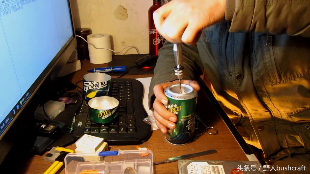 易拉罐增压酒精炉制作,易拉罐制作酒精炉的方法