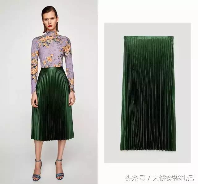 不同颜色百褶裙穿搭春天,不同身高百褶裙长度