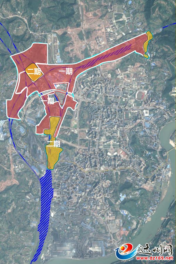 达州东站最新规划图,达州市铁路枢纽规划