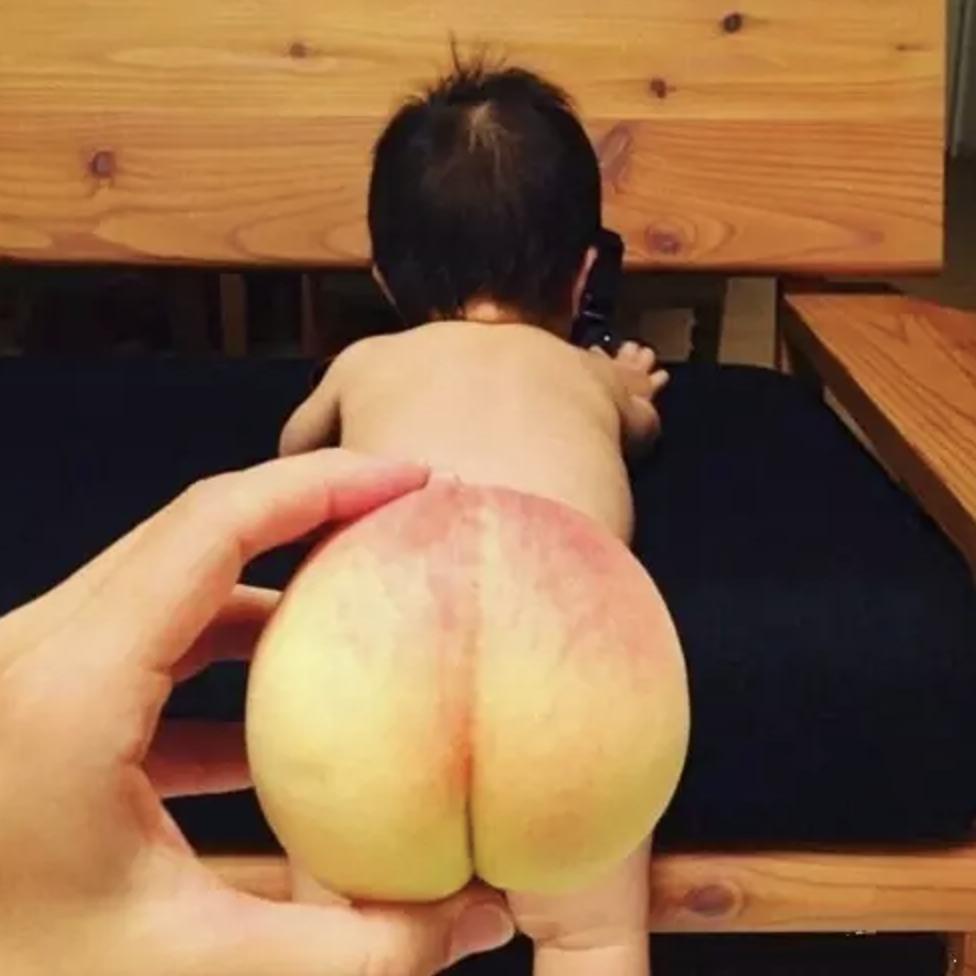 艺术家“画蜜桃”的时候可没想到，你们会带“有色”的想法