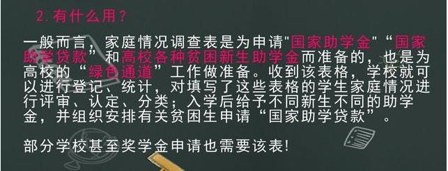 大学录取通知书里有贫困生表吗,录取通知书有家庭详细信息吗
