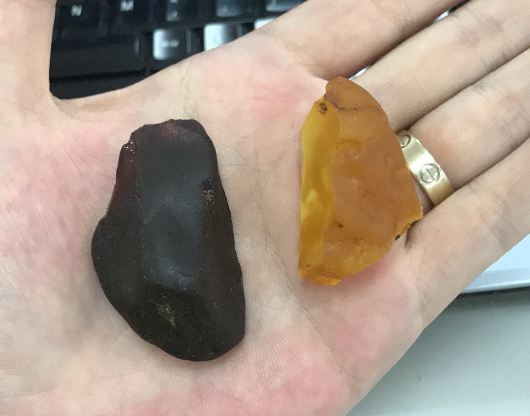 顽主-开一个小金珀做个无事牌小件分享一下抛光小窍门