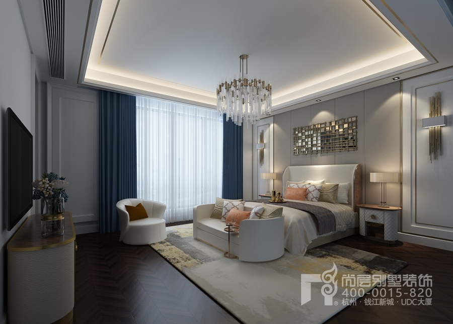 别墅三层卧室吊顶设计,不吊顶卧室效果图现代简约2019