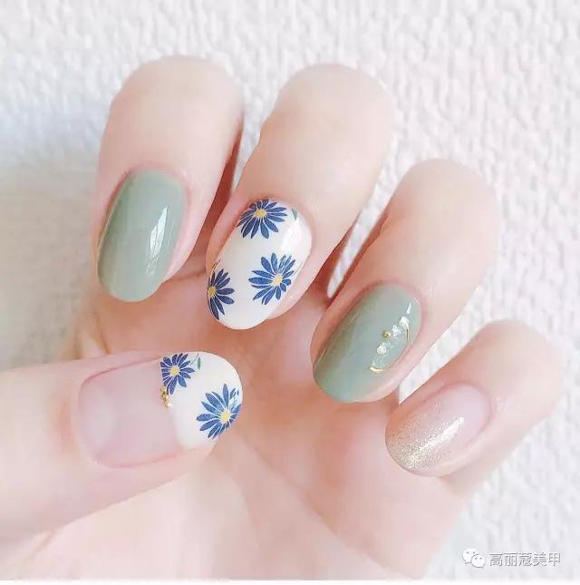 美甲推荐款式仙女,美甲推荐小花