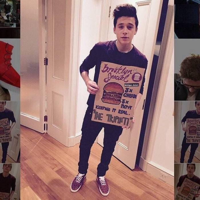 布鲁克林贝克汉姆脊柱侧弯,布鲁克林贝克汉姆年轻照