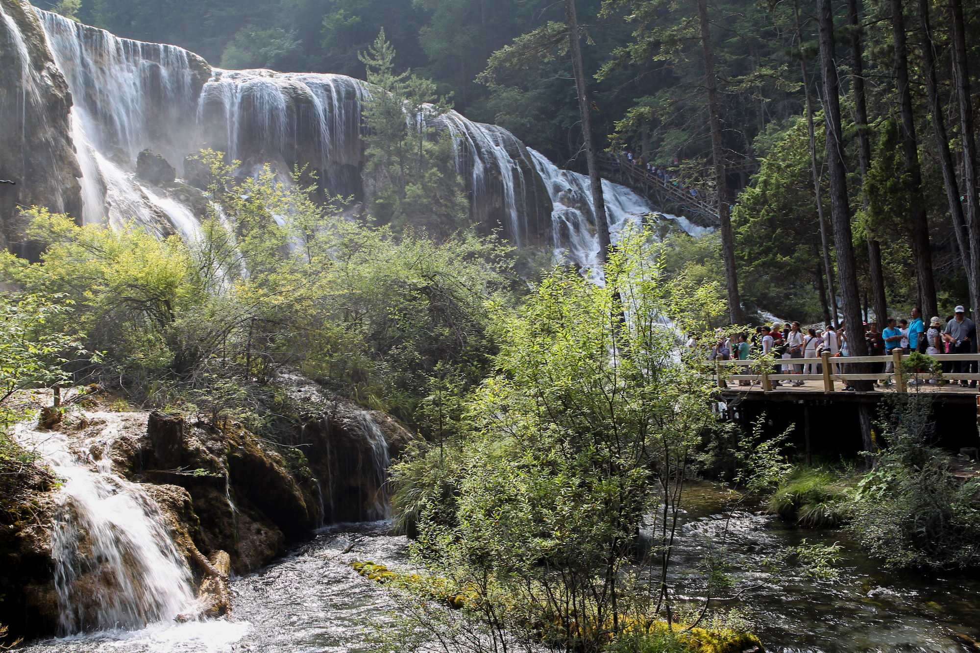 地震前的九寨沟美景,航拍地震前九寨沟所有景点